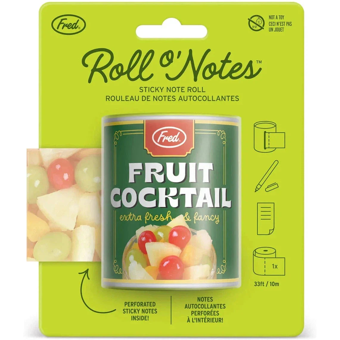 Fred & Friends Roll o' Notes Sticky Notes | Fruit