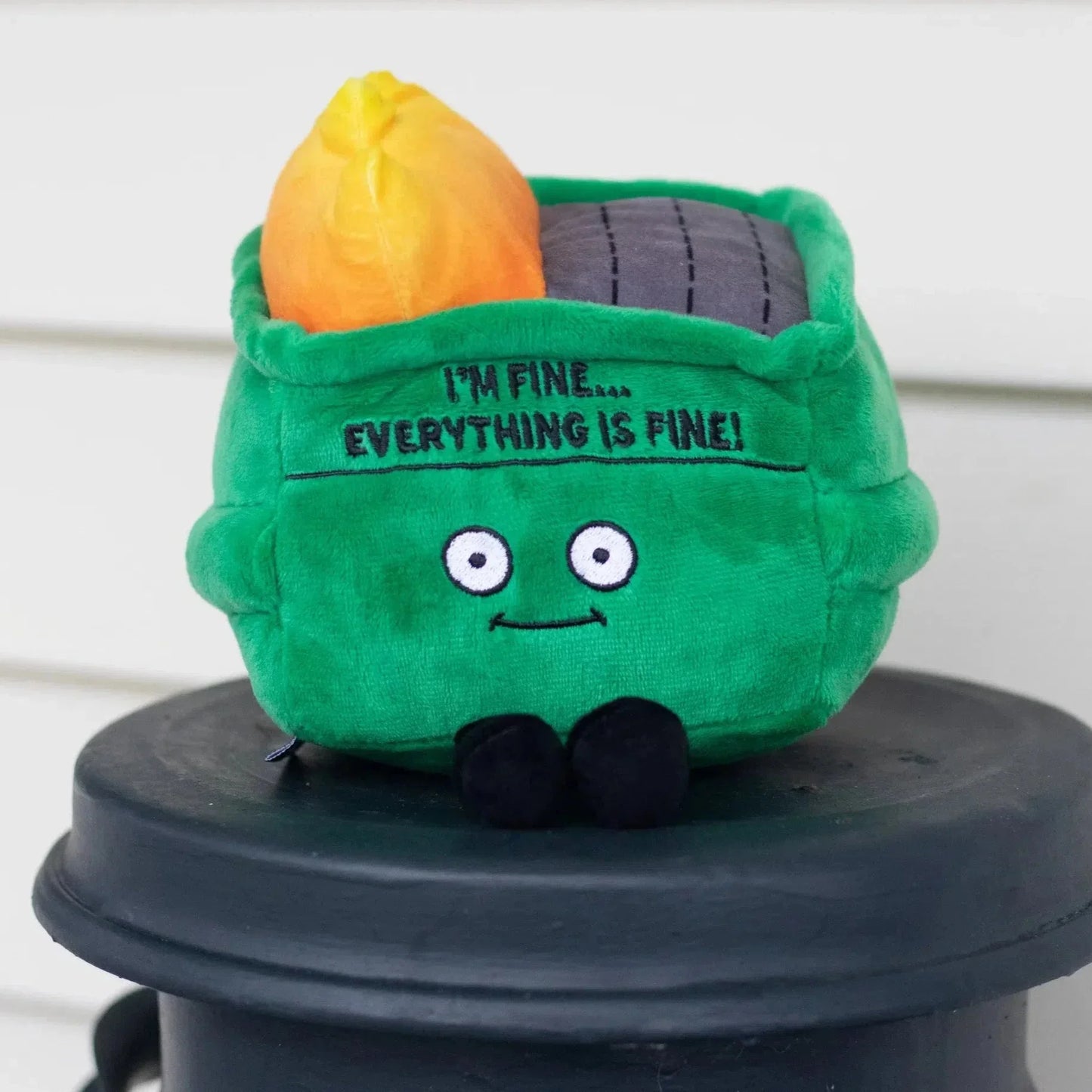 Punchkins Dumpster Fire Plushie Meme